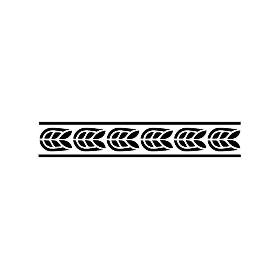 Elegant Black Leaf Pattern Border on Gradient Background vector