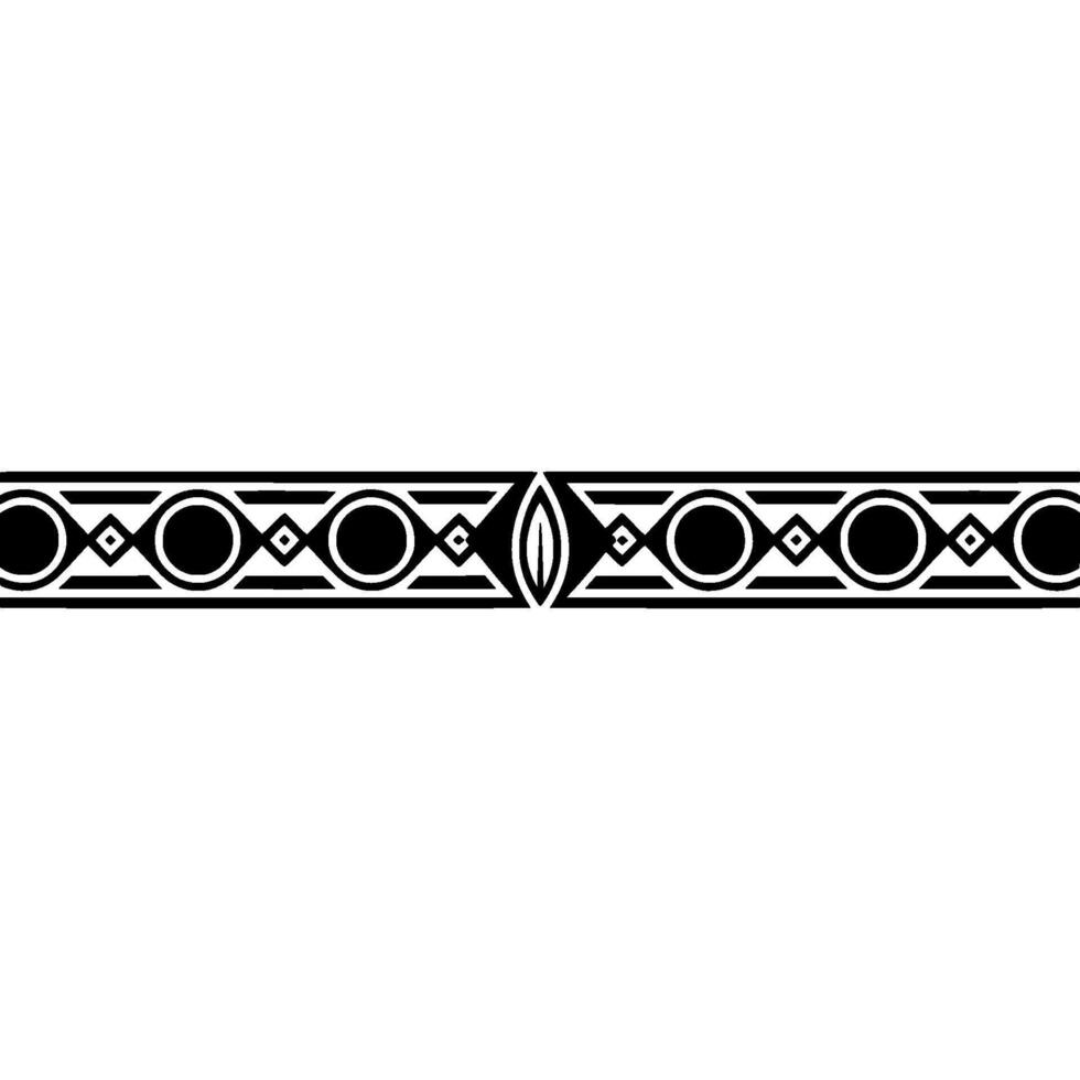 Tribal Band Black And White Geometric Pattern vector