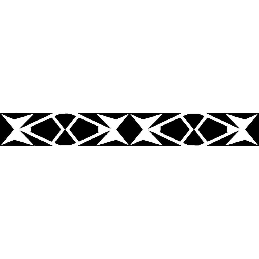 Geometric Pattern Border Black White, Abstract. vector