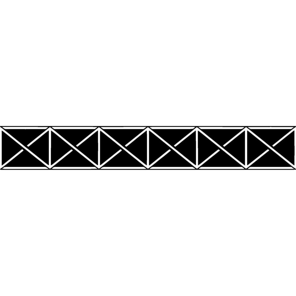 Geometric Black and White Border For Elegant Backgrounds. vector