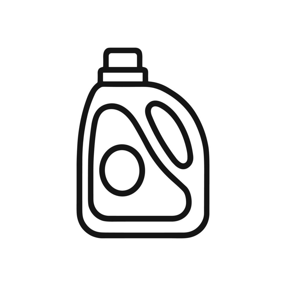 Laundry detergent container outline illustration. Icon symbol illustration vector