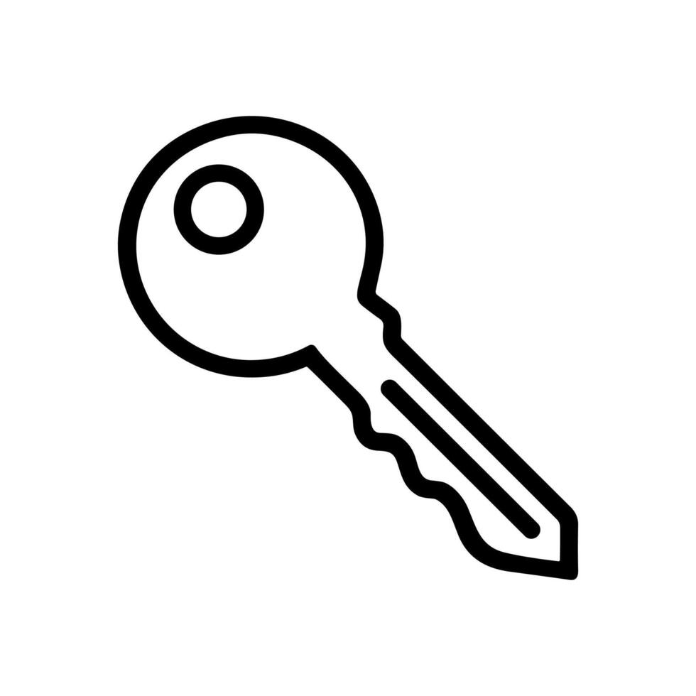 Simple key drawing unlocks possibilities. Icon symbol illustration vector