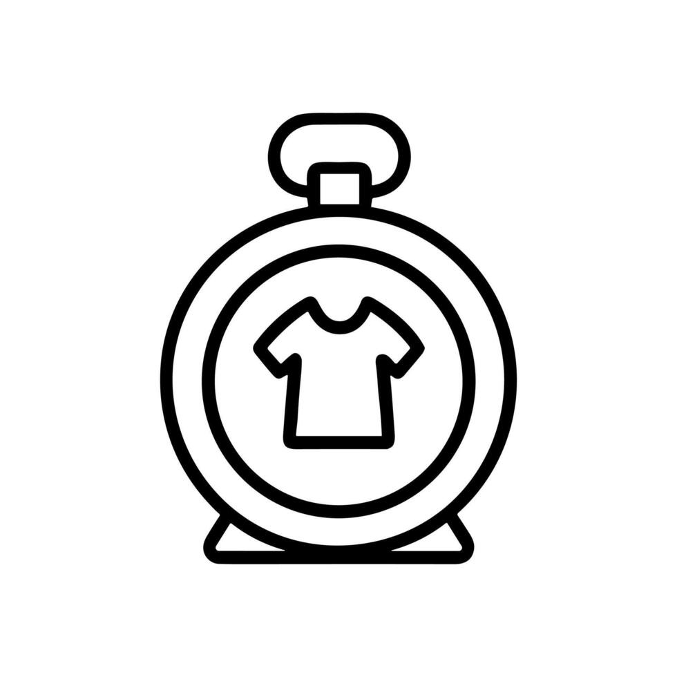 Tshirt inside a container icon. Icon symbol illustration vector