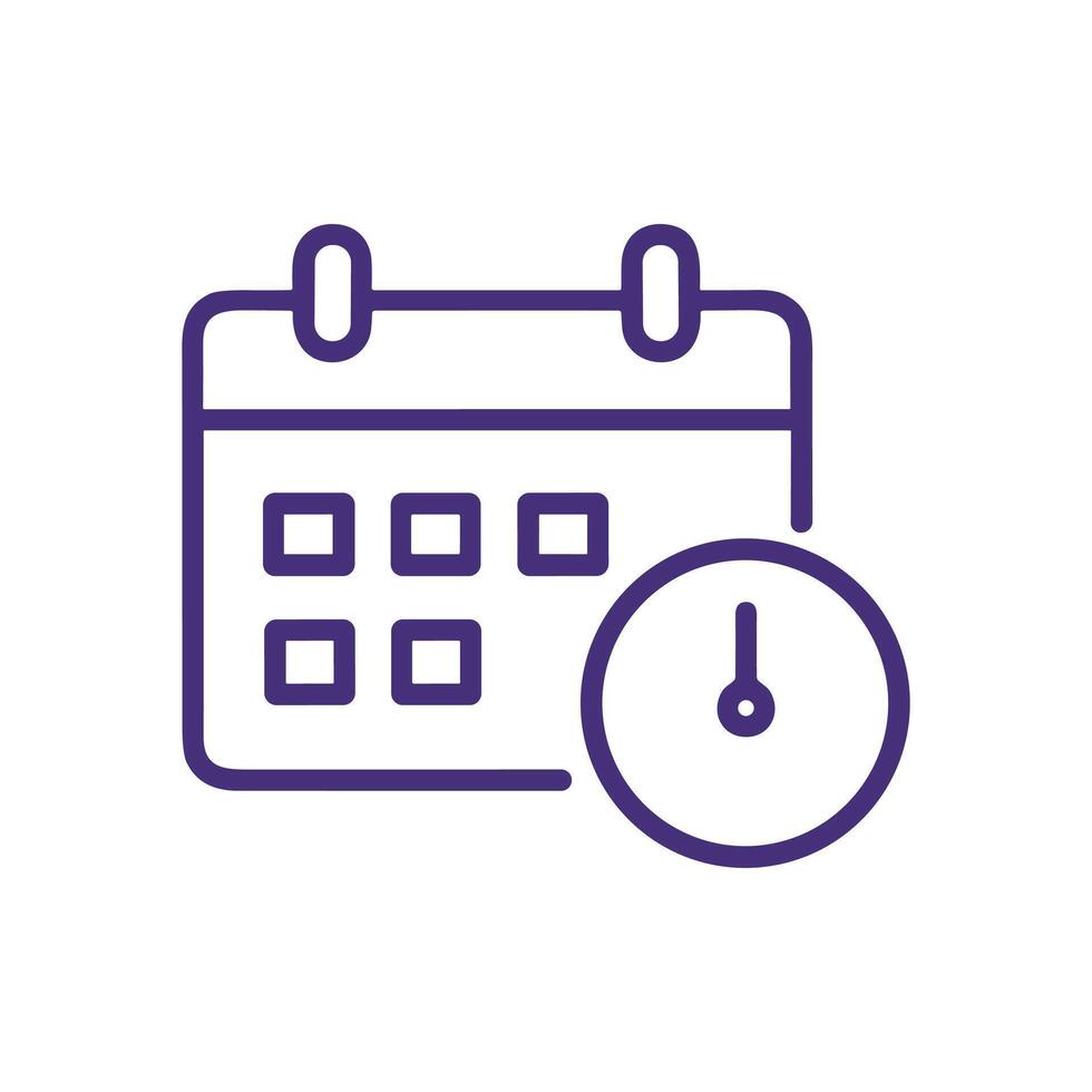 Scheduling appointment icon Time management planning. Icon symbol illustration vector