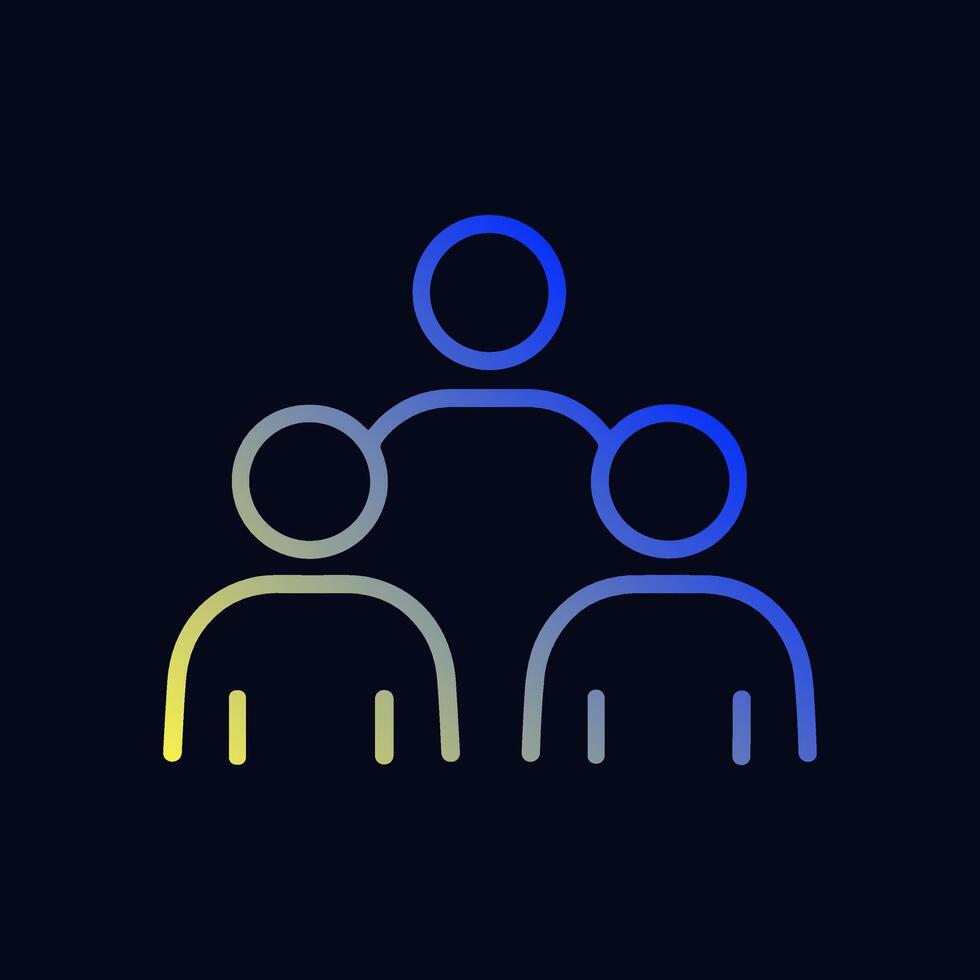 Linked people network modern communication illustration. Icon symbol illustration vector