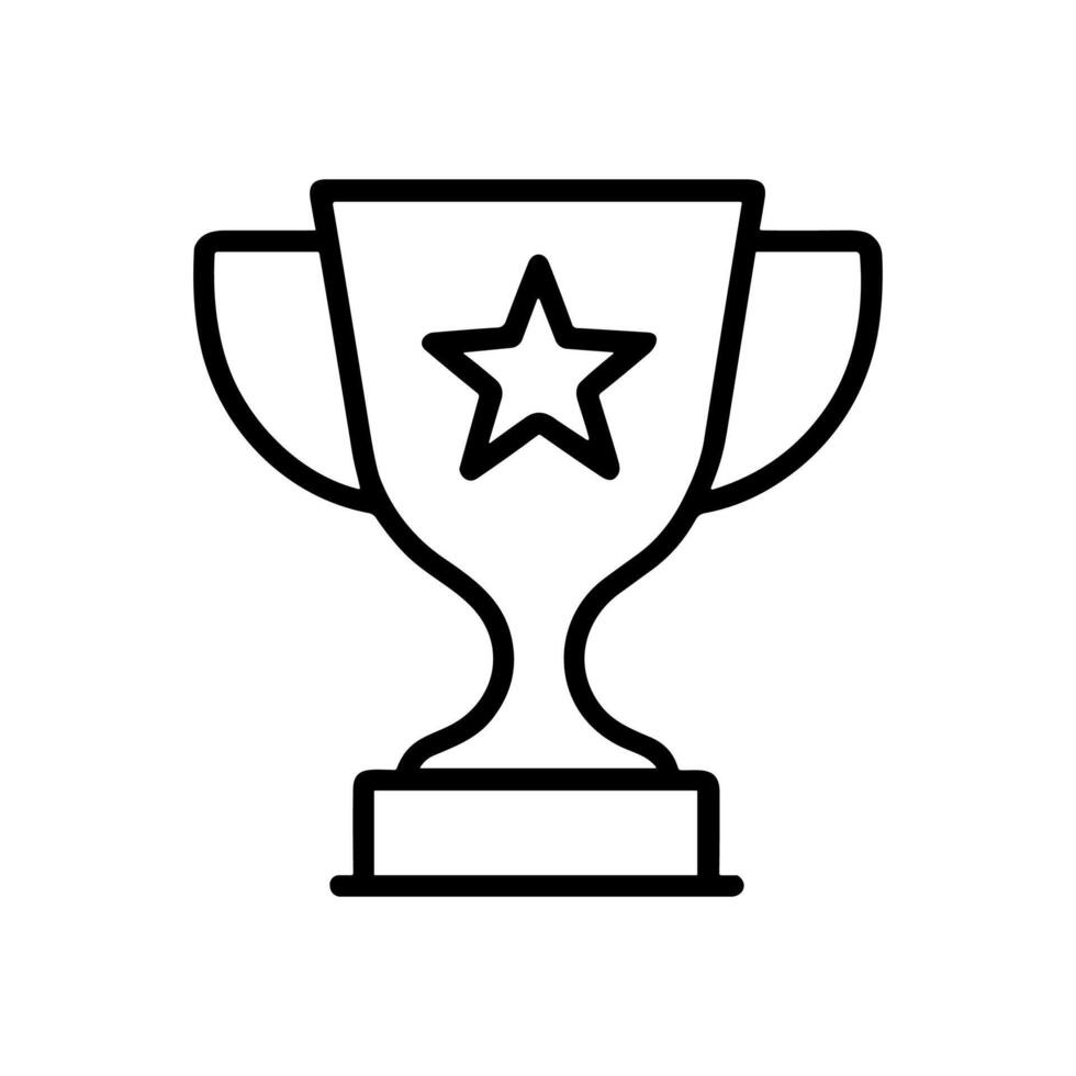 Stellar achievement outlined in graphic design. Icon symbol illustration vector