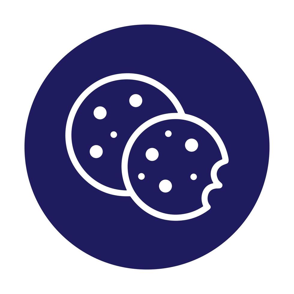 Cookie Treats Delight A Sweet Indulgence. Icon symbol illustration vector