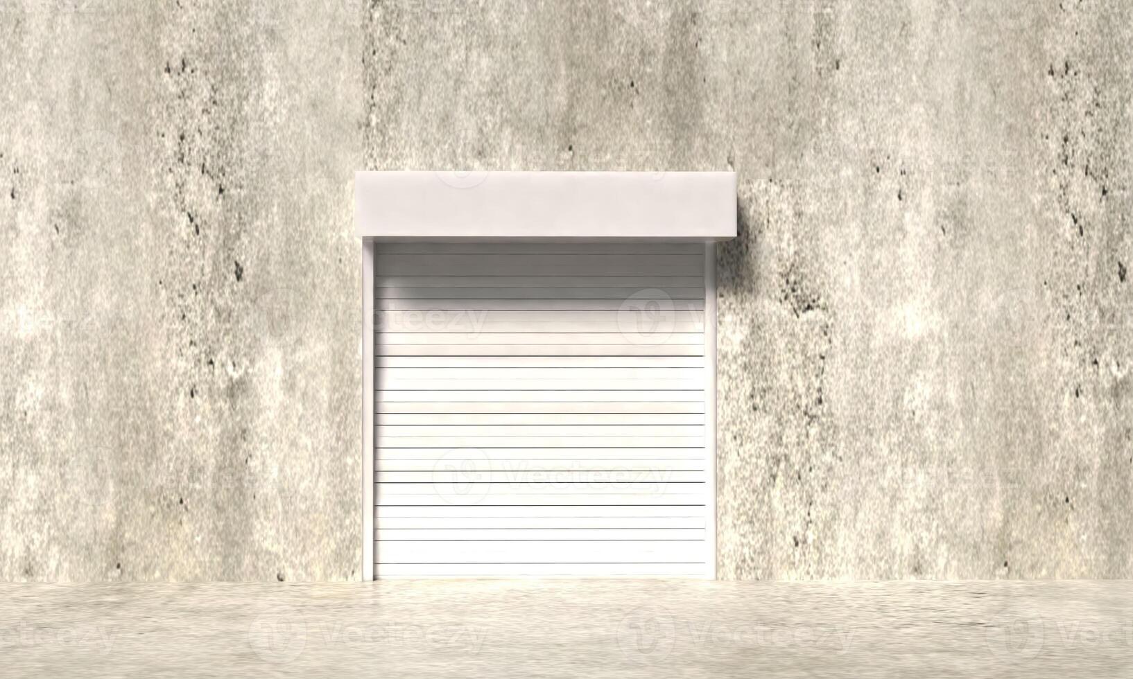 rolling door white concrete dirty background wallpaper floor fashion abstract design architecture retro presentation product building cement rolling floor grunge interior warehouse frame storage door photo