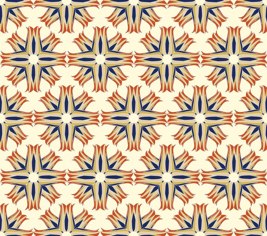Seamless pattern flourish ornament in 1920s graphic design style. Artistic abstract vintage geometric diagonal structure ornamental texture vector