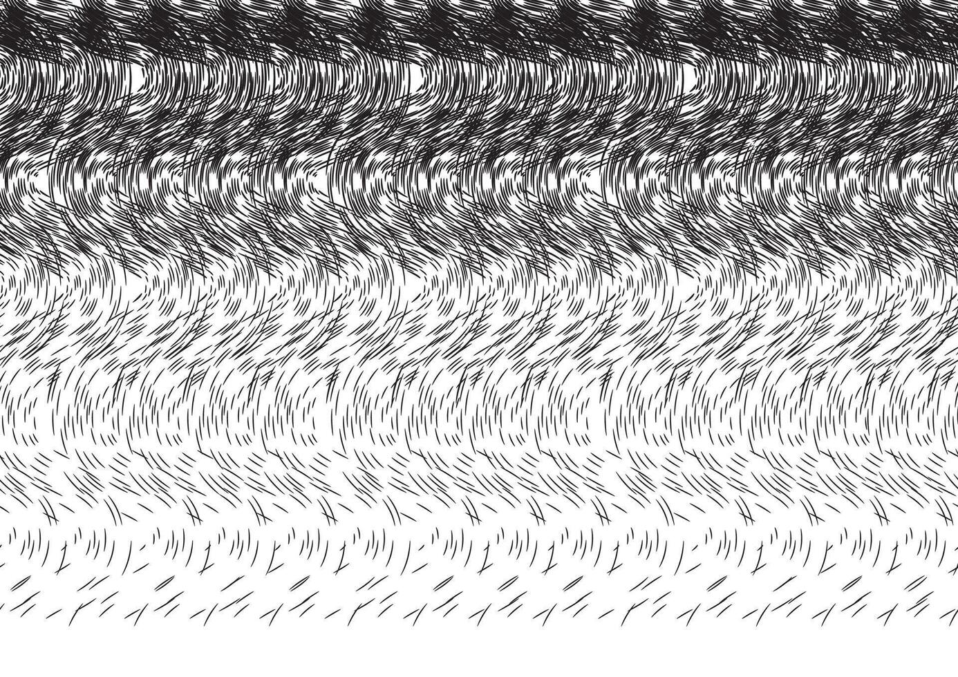 Seamless pattern with ripple wavy lines horizon gradient. Ripple dotted texture vector