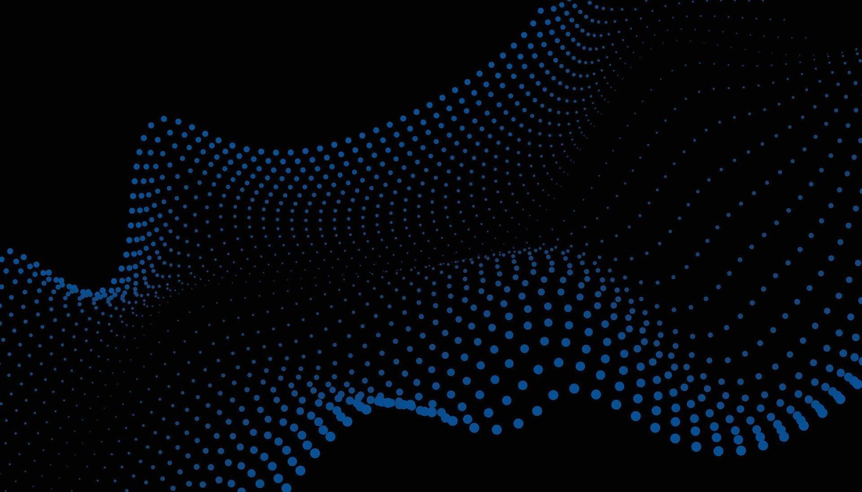 Abstract blue wave background vector