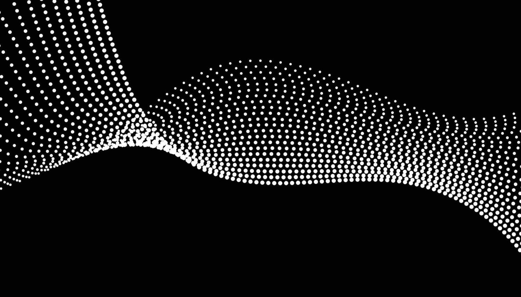 Abstract background with dots on black background vector