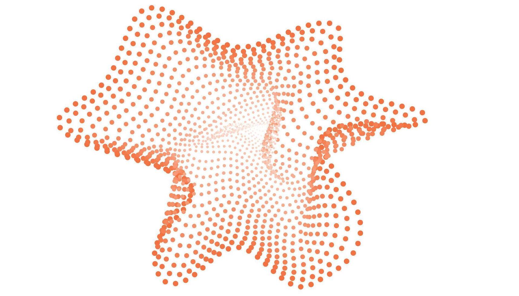 A star shaped object with dots on it vector