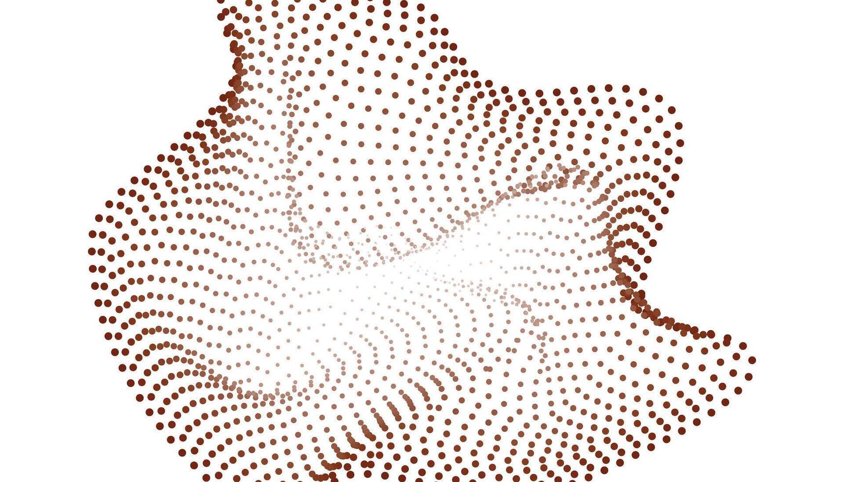 A brown and white dot pattern vector
