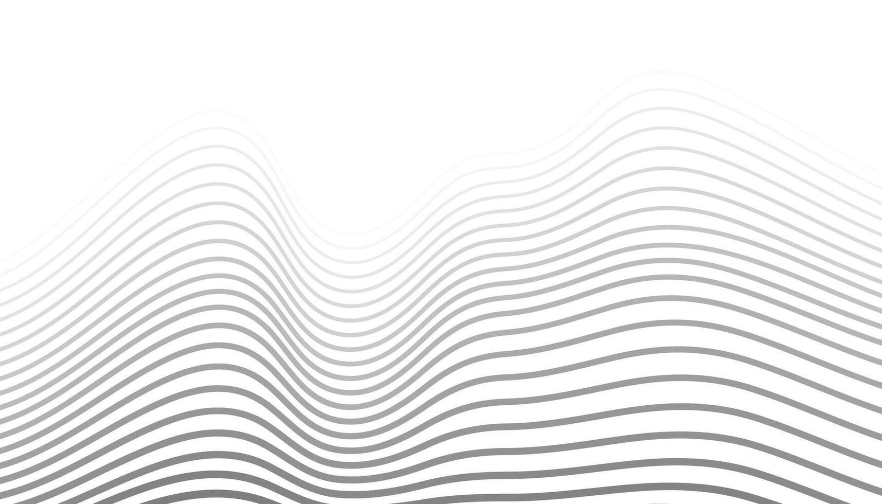 Abstract wave background with white lines vector