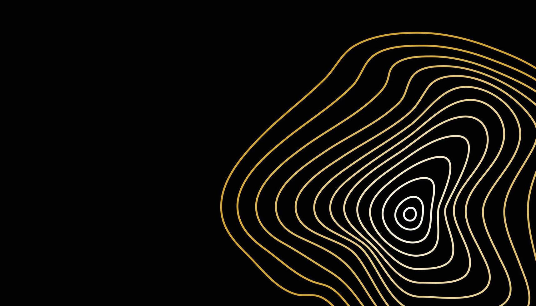 A black and gold abstract line drawing of a hand vector