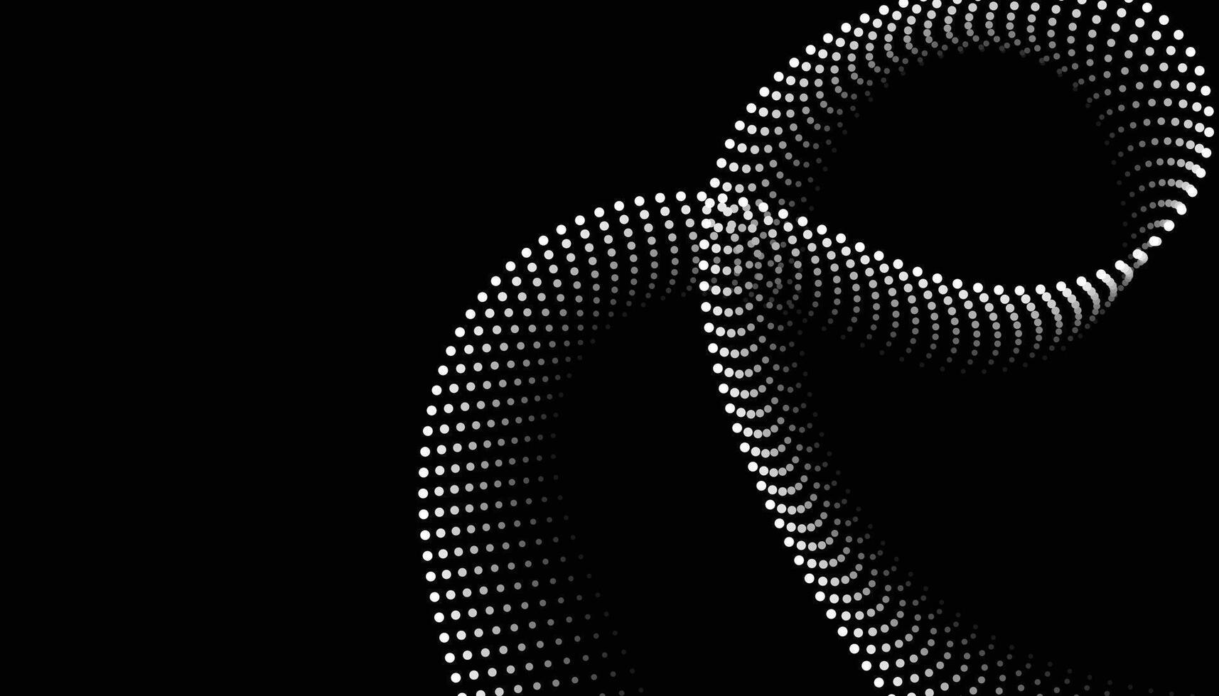 A black and white image of a spiral shape vector