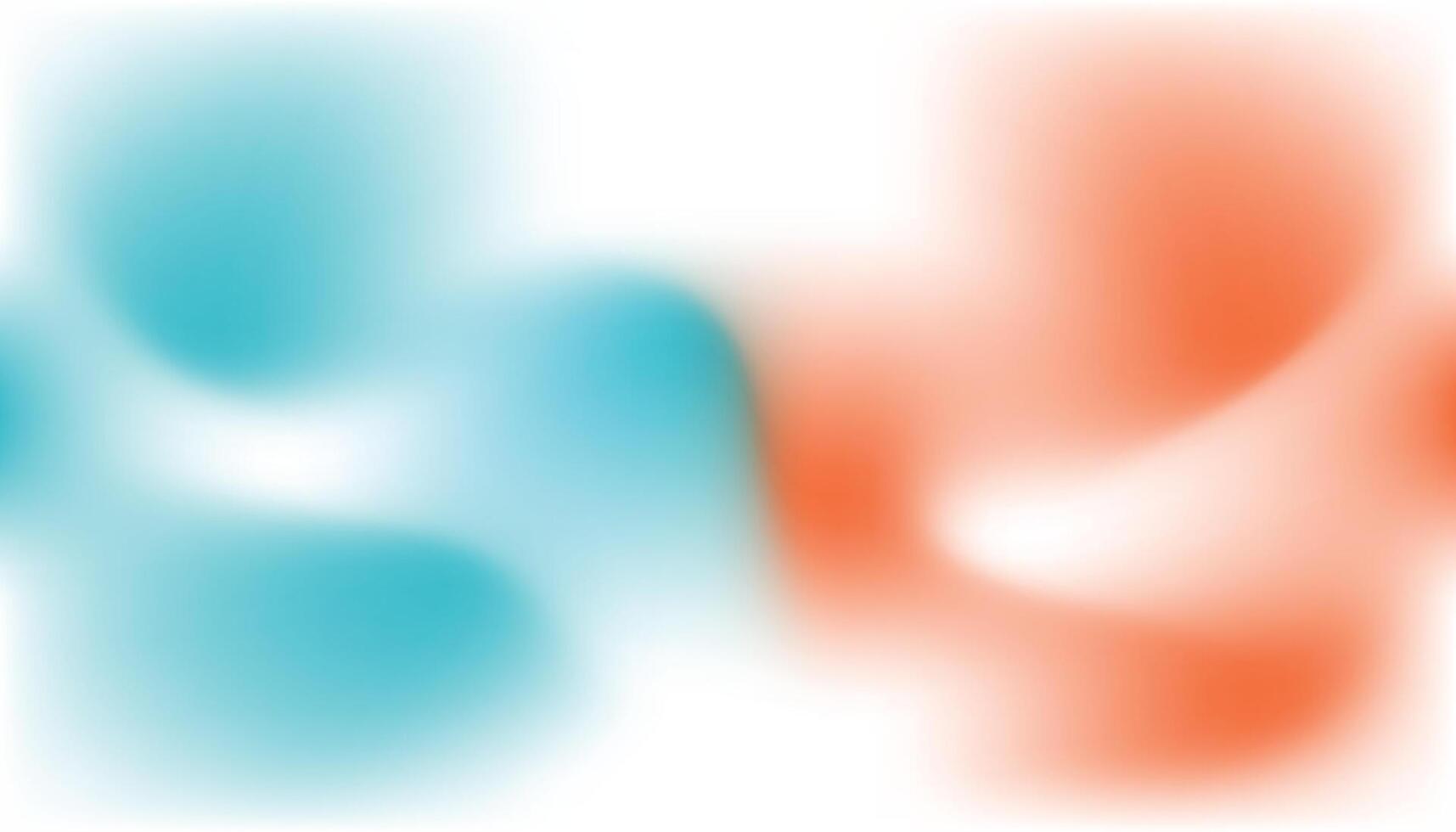 Two orange and blue swirls on a white background vector