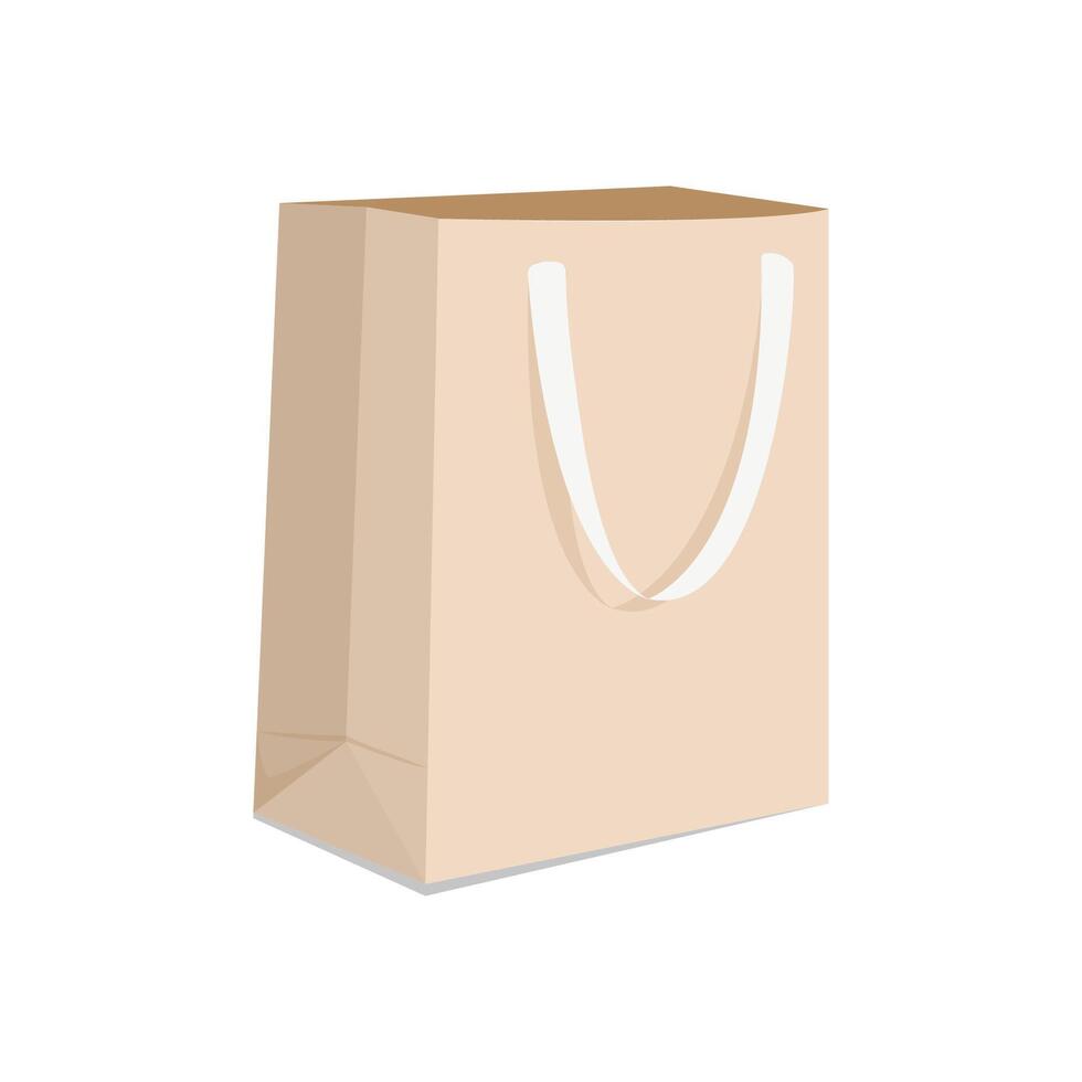 paper bag to protect the environment vector