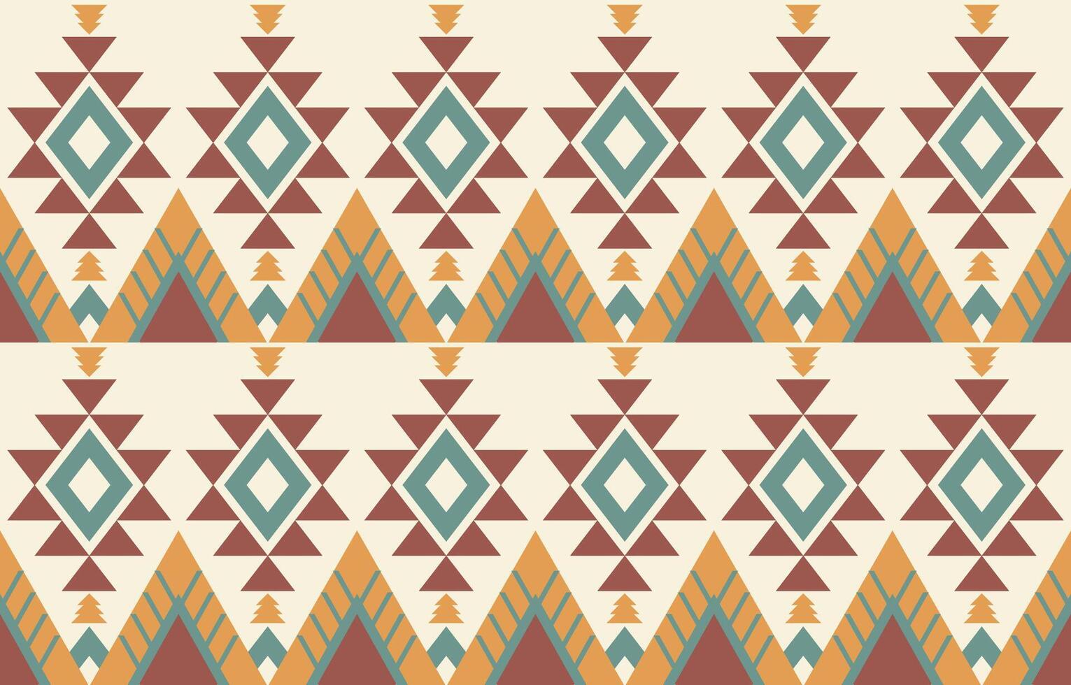 A tribal pattern with geometric shapes vector