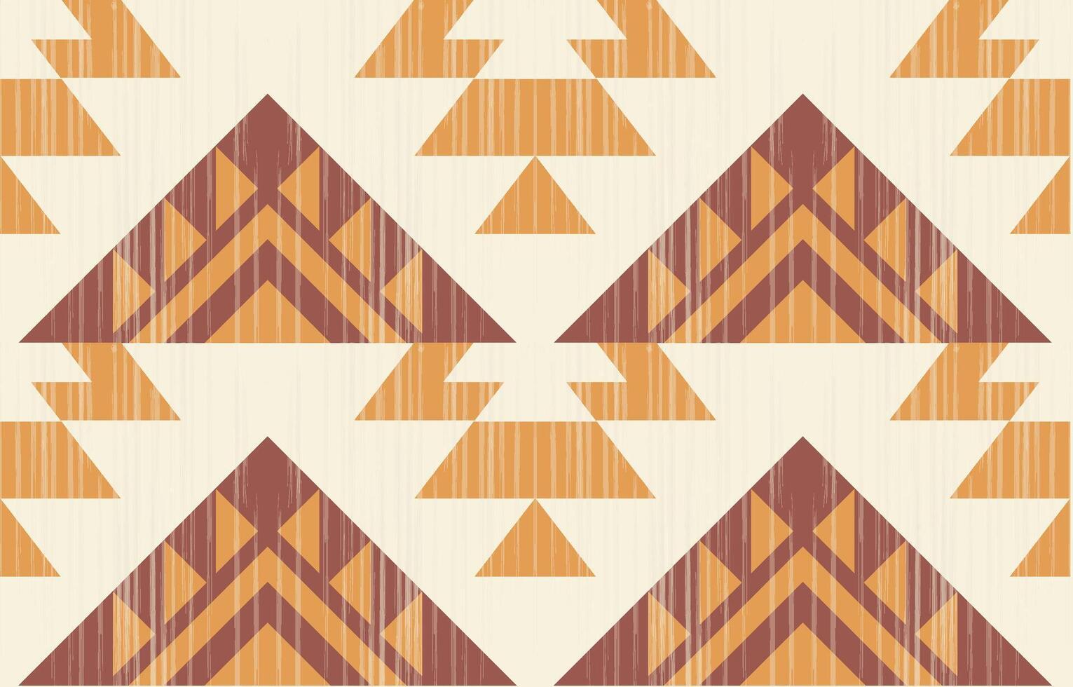 A pattern with triangles and brown and orange colors vector