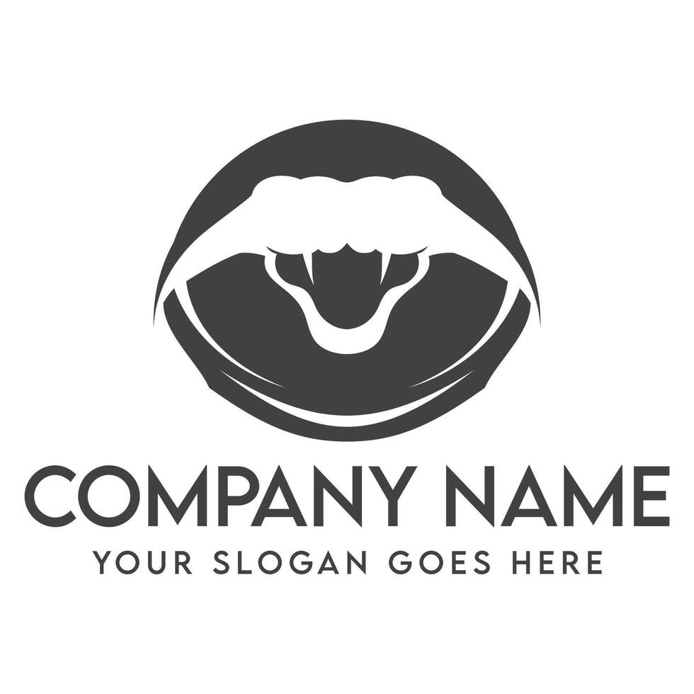 A snake logo design vector