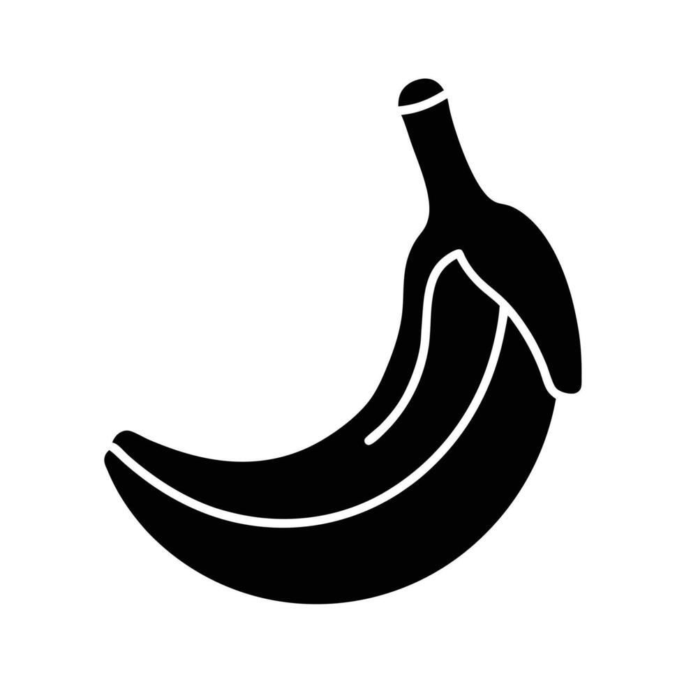 Banana Peeled Icon vector