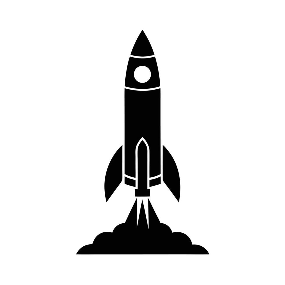 Rocket Launch Icon vector