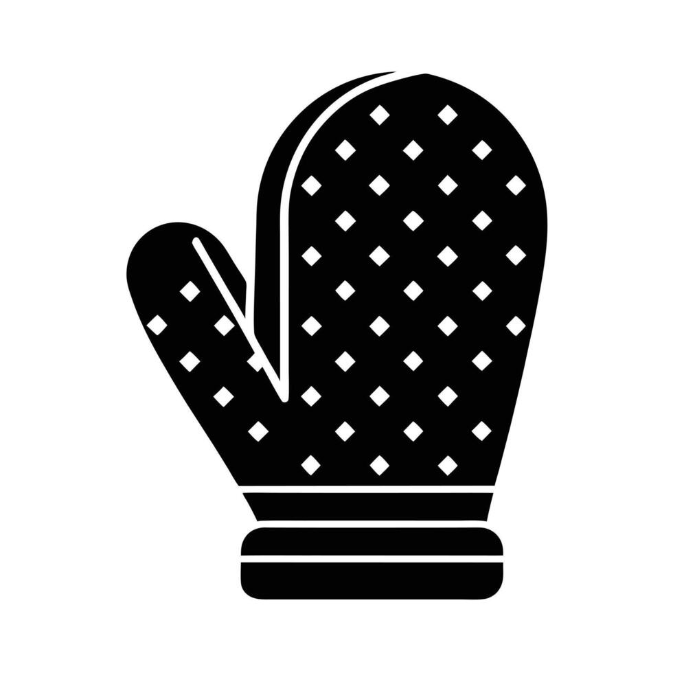 Oven Mitt Icon vector