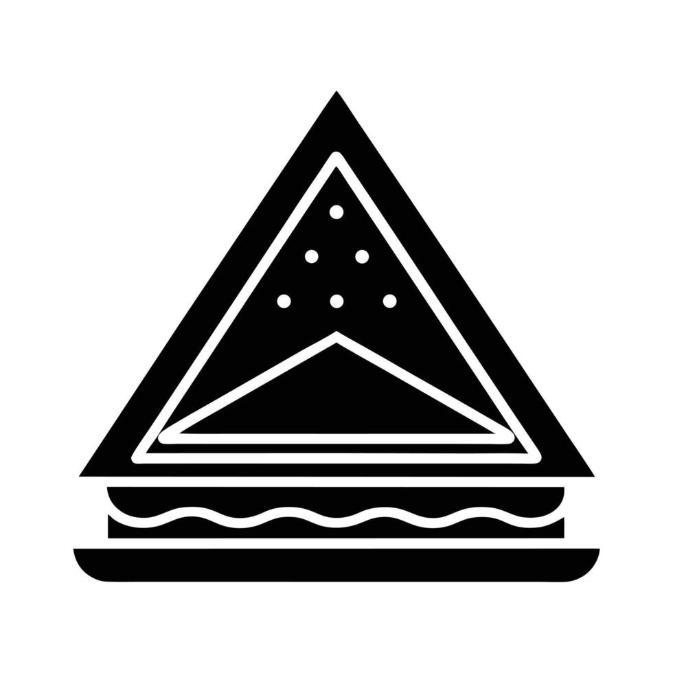 Sandwich Triangle Icon vector
