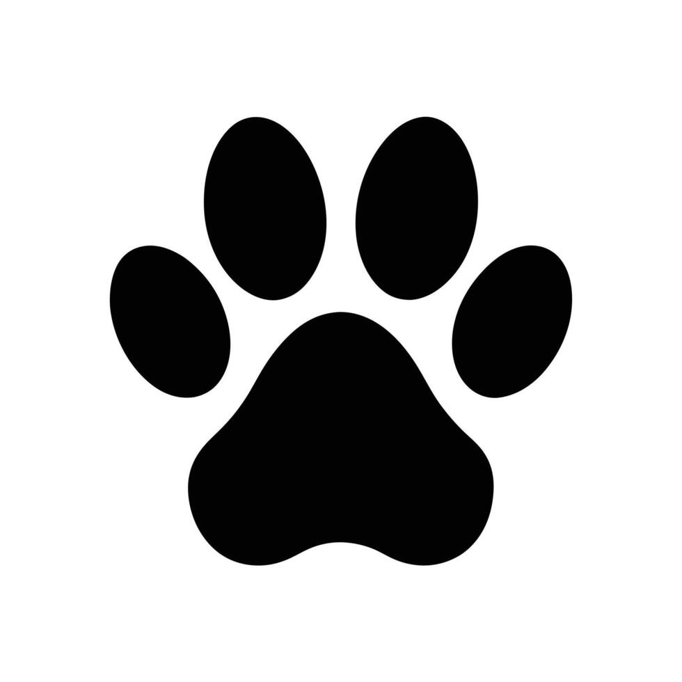 Paw Foot Trail Print Icon vector