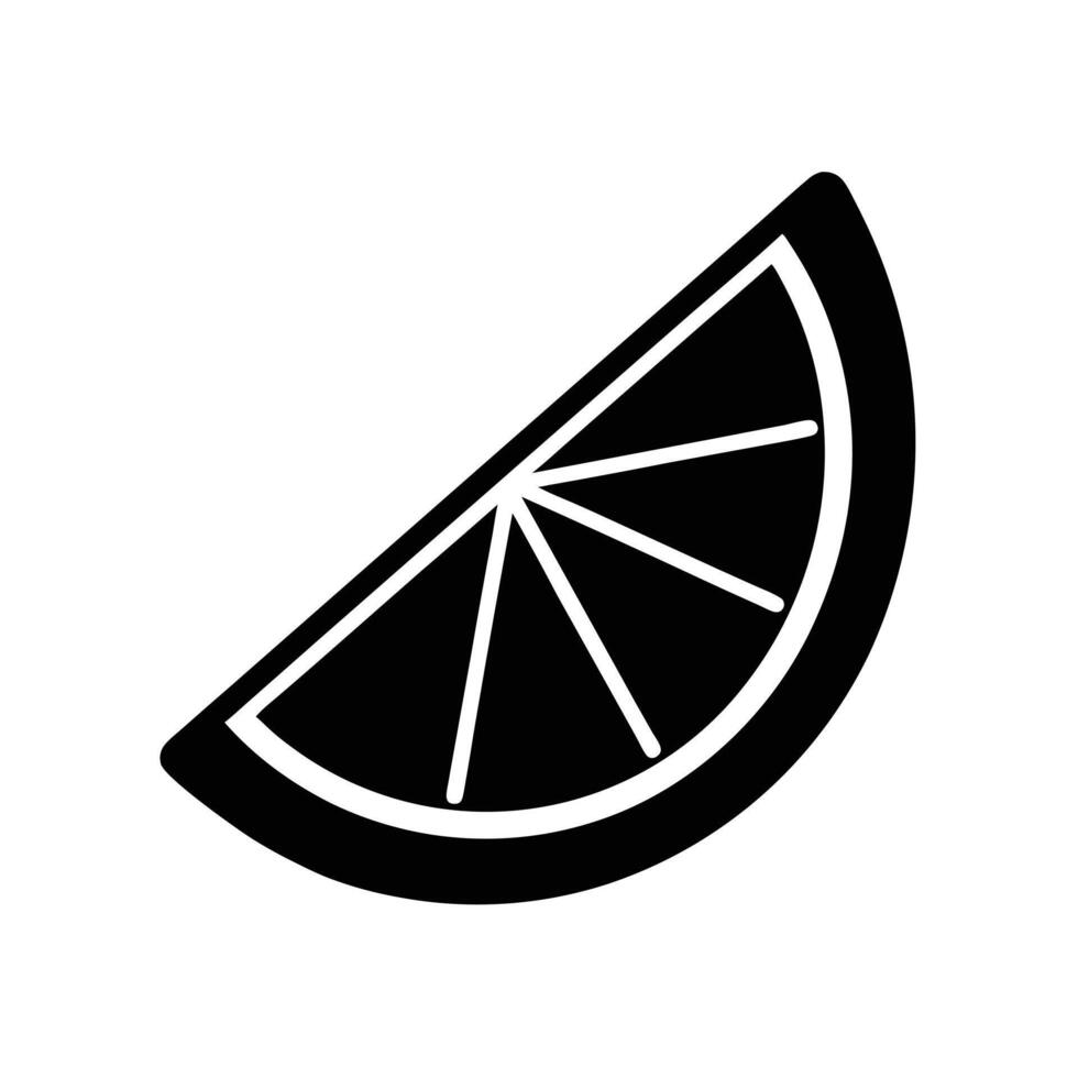Lemon Wedge Icon vector