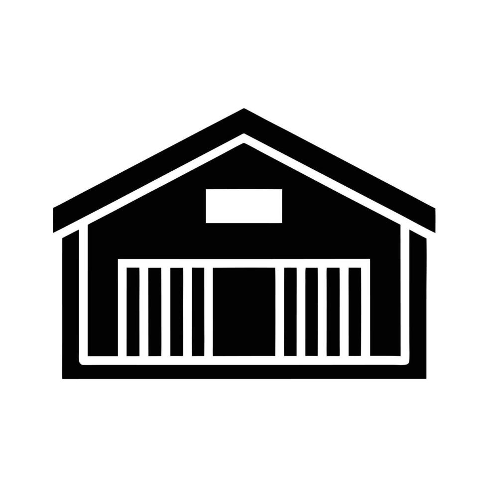 Warehouse Building Icon vector