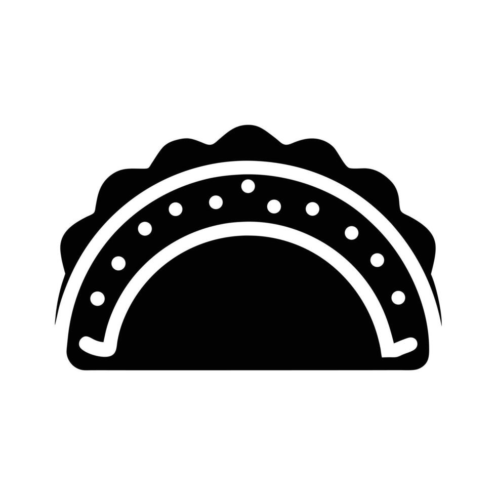 Taco Shell Icon vector