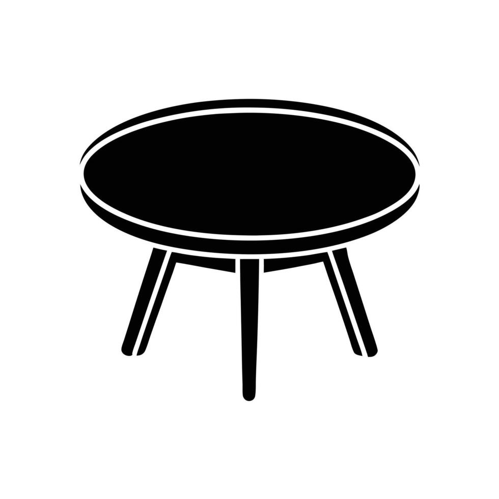 Table Round Icon vector