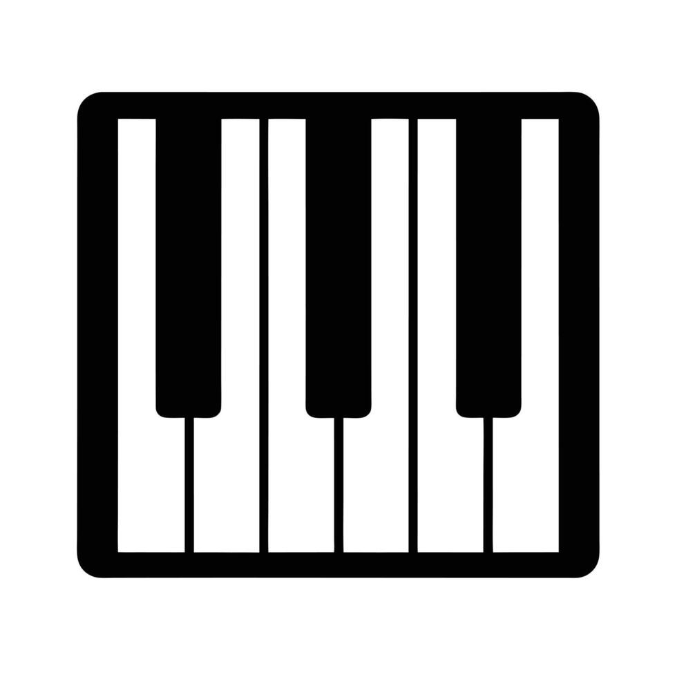 Piano Keys Icon vector