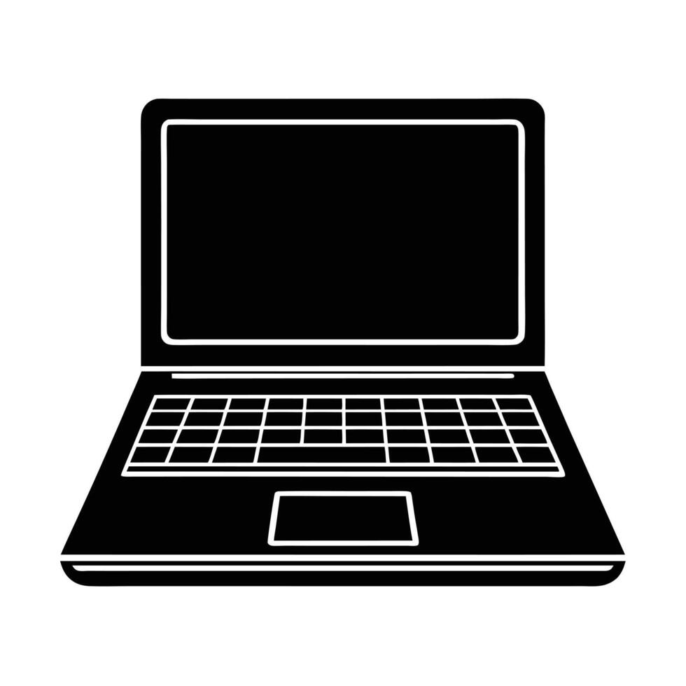 Laptop Open Icon vector