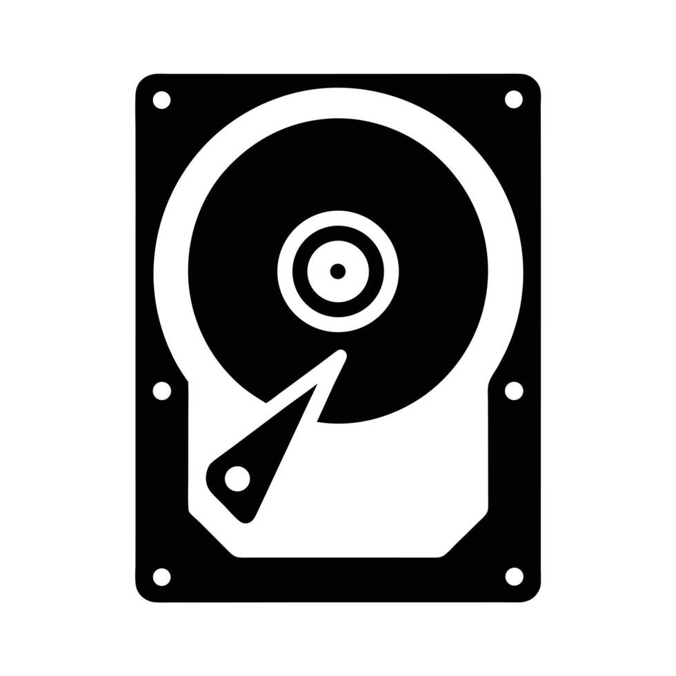 Hard Disk Icon vector