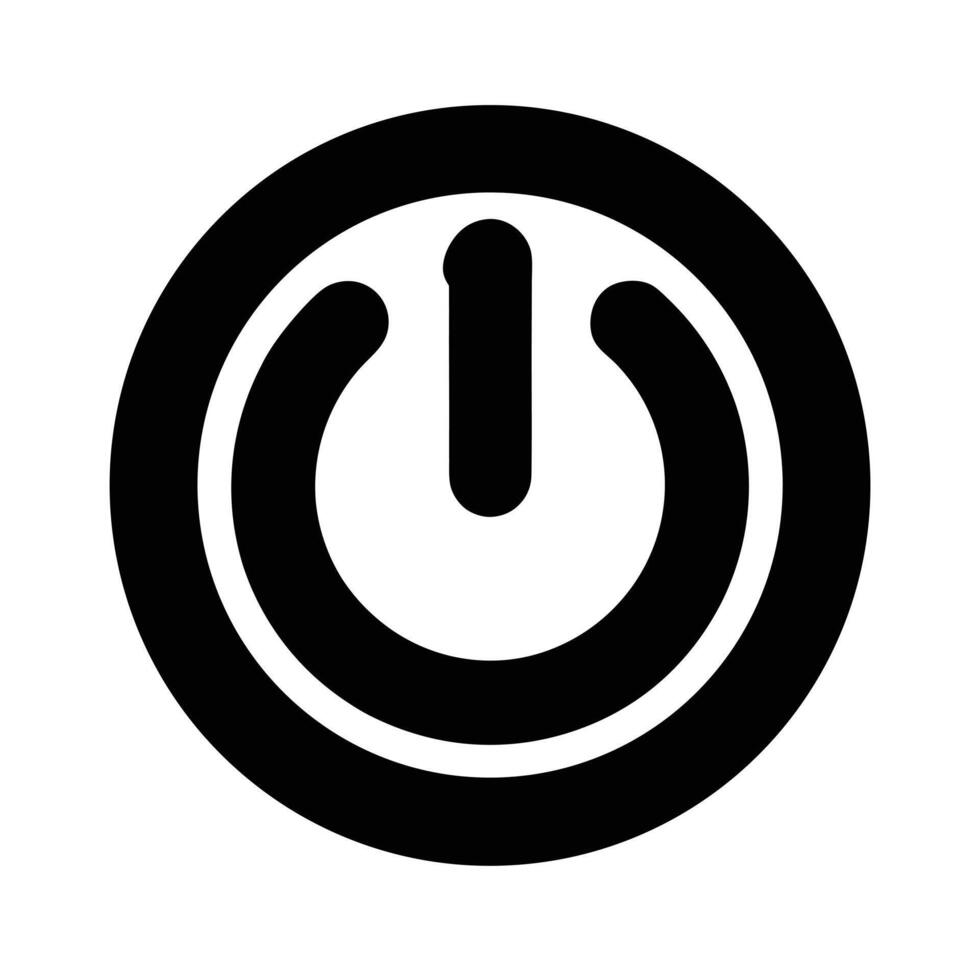 Power Button Icon vector
