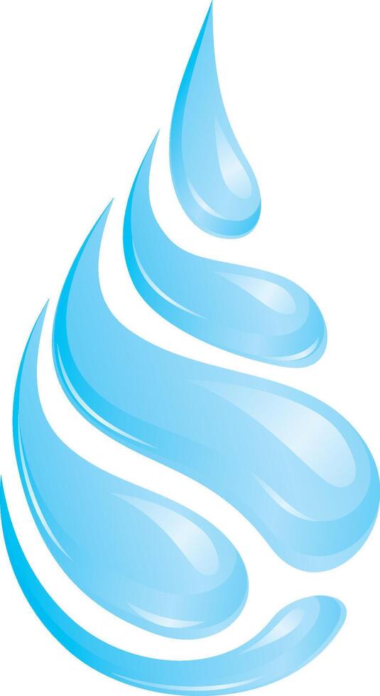 Abstract Water Drops vector