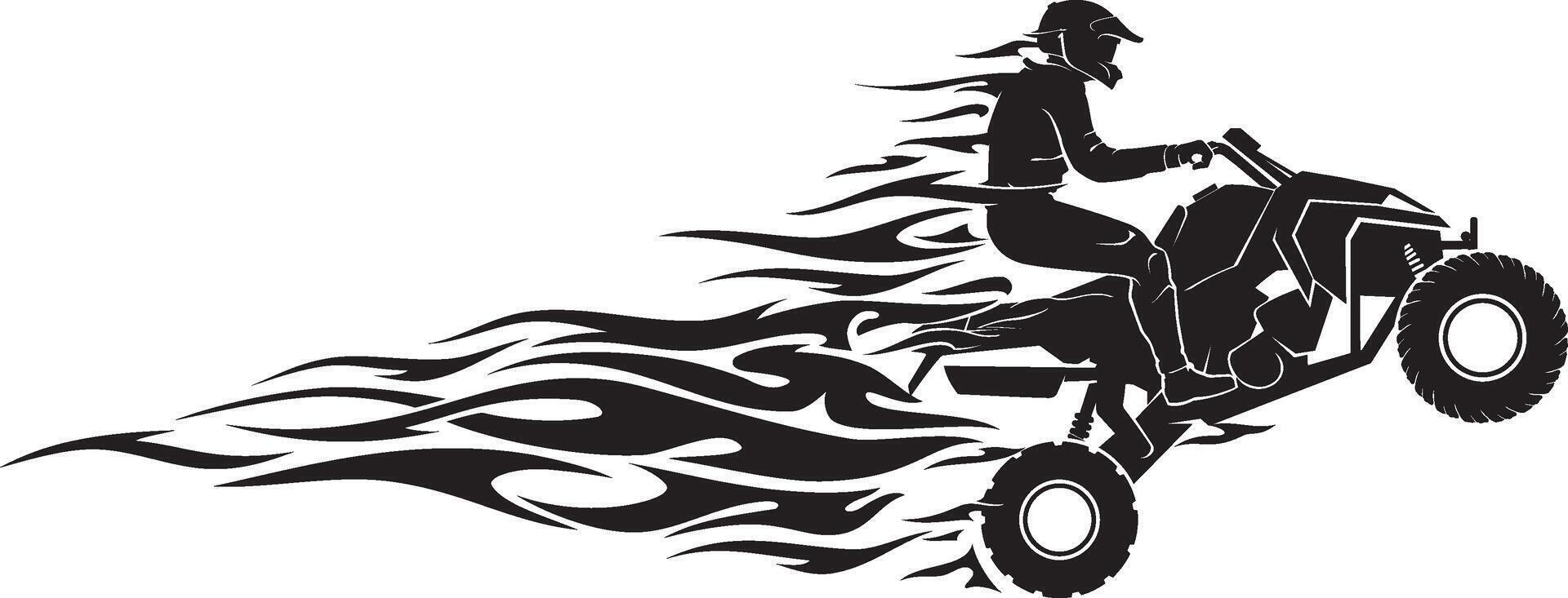 ATV Speed Flame vector