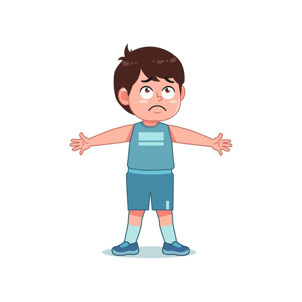 Cute Little Boy Cartoon Playing Basketball Block vector