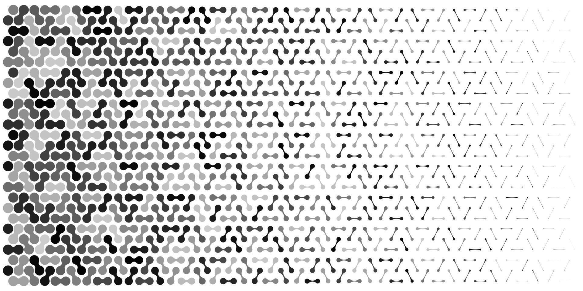Metaball pattern background. Liquid half tone subtle blob texture. abstract gradient type. tech bubble angle disperse mosaic. Geometric pixel grid fluid degrade. Connect dot matrix ai noise vector