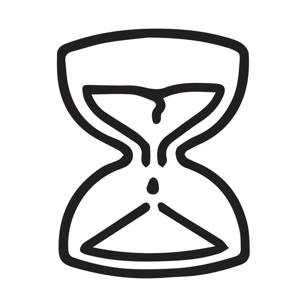 Hourglass Simplicity Timeless Design Symbol of Passing Moments and History vector
