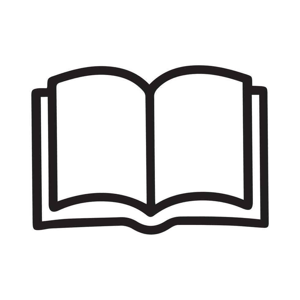 Open Book Beckons Readers to Dive Into Boundless Knowledge and Stories vector
