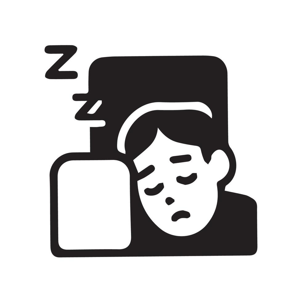 A Peaceful Slumber Capturing the Essence of Restful Sleep at Night vector