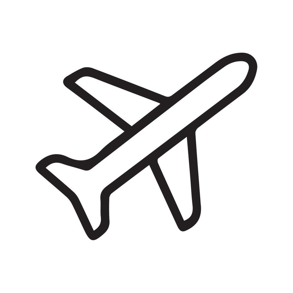 Simple Airplane Icon Graphic Fly High with Aviation and Adventure vector