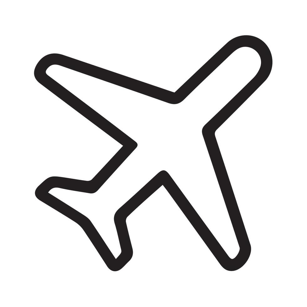 Take to the Skies A Modern Airplane Symbol for Travel and Adventure vector