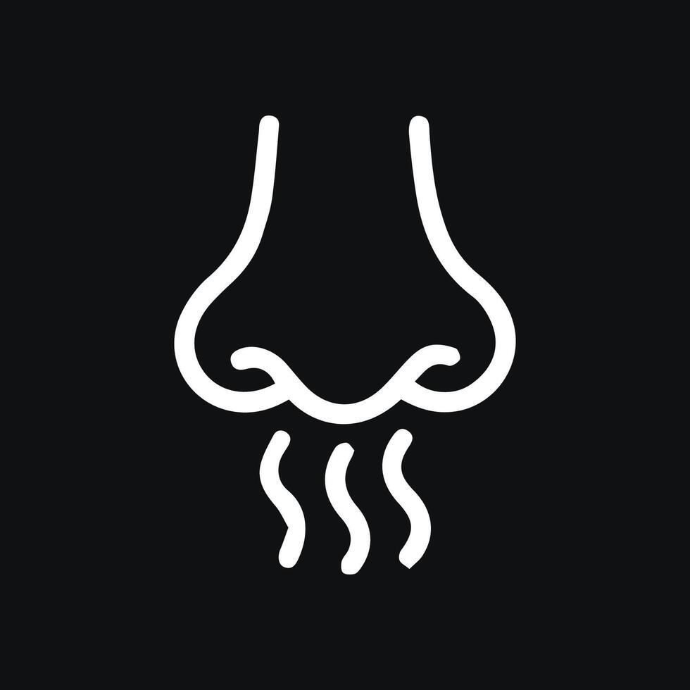 Sense of smell aromatic scent detection olfactory perception concept vector