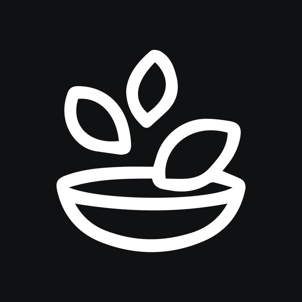Minimalist Plant Icon Refreshing Growth and Vitality in Simplicity vector